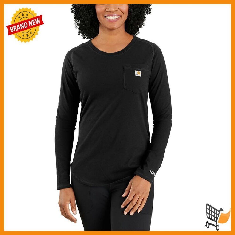 Midweight Long Sleeve Pocket T-Shirt, Relaxed Fit, Quick Dry